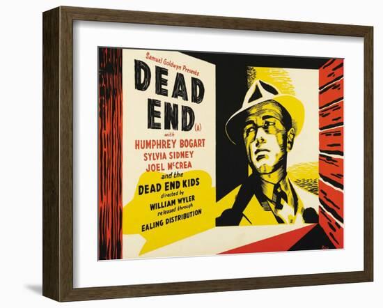 Dead End, UK Movie Poster, 1937-null-Framed Art Print