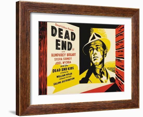 Dead End, UK Movie Poster, 1937-null-Framed Art Print