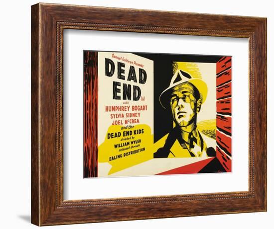 Dead End, UK Movie Poster, 1937-null-Framed Premium Giclee Print