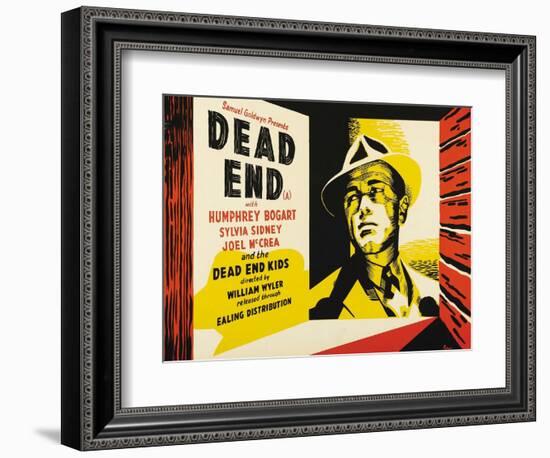 Dead End, UK Movie Poster, 1937-null-Framed Premium Giclee Print