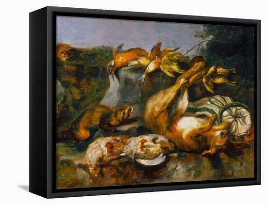 Dead Game and Weasels, C.1642 (Oil on Oak-Veneered Masonite Panel)-Jan Fyt-Framed Premier Image Canvas