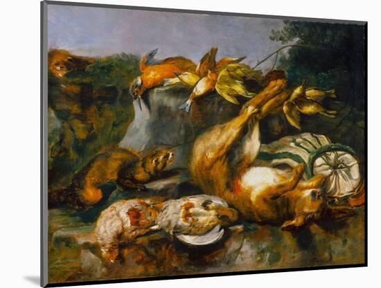 Dead Game and Weasels, C.1642 (Oil on Oak-Veneered Masonite Panel)-Jan Fyt-Mounted Giclee Print