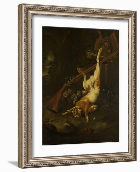 Dead Game-Melchior d'Hondecoeter-Framed Art Print