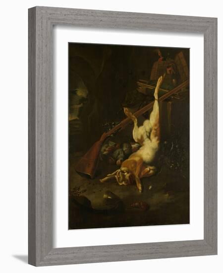 Dead Game-Melchior d'Hondecoeter-Framed Art Print