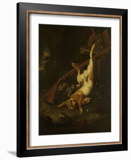 Dead Game-Melchior d'Hondecoeter-Framed Art Print