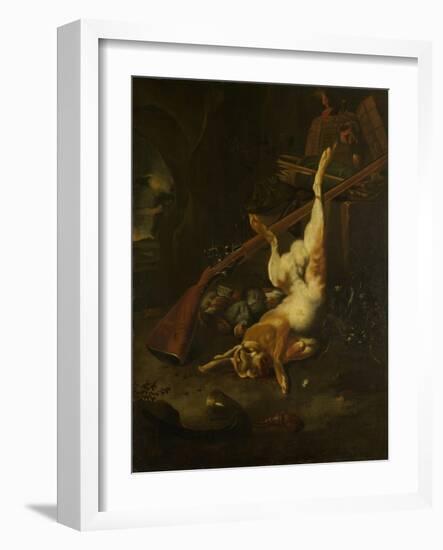 Dead Game-Melchior d'Hondecoeter-Framed Art Print