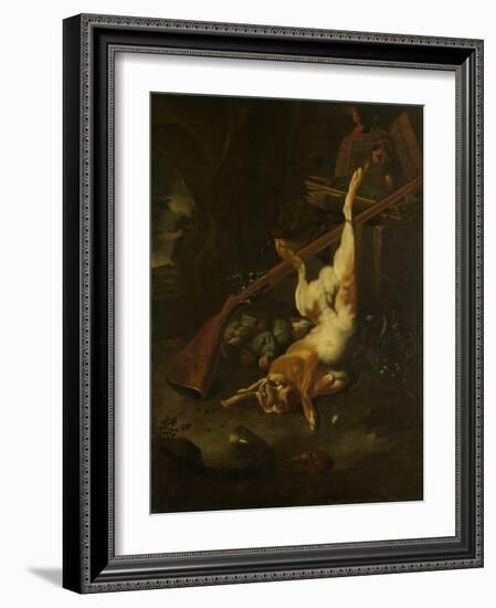 Dead Game-Melchior d'Hondecoeter-Framed Art Print