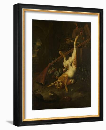 Dead Game-Melchior d'Hondecoeter-Framed Art Print