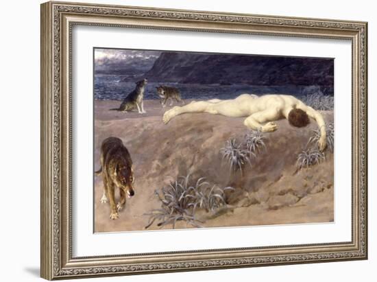 Dead Hector, 1892-Briton Rivière-Framed Giclee Print