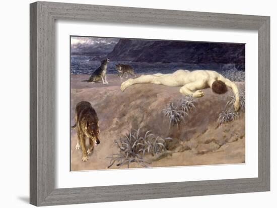 Dead Hector, 1892-Briton Rivière-Framed Giclee Print