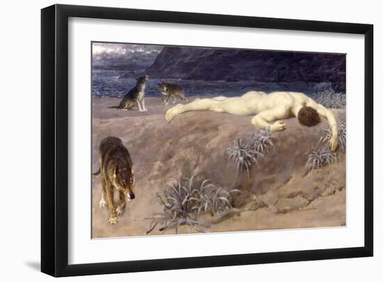 Dead Hector, 1892-Briton Rivière-Framed Giclee Print