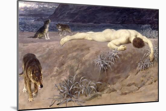 Dead Hector, 1892-Briton Rivière-Mounted Giclee Print