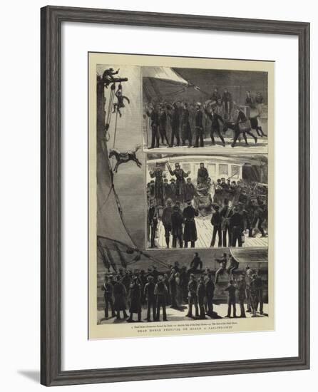 Dead Horse Festival on Board a Sailing-Ship-Joseph Nash-Framed Giclee Print