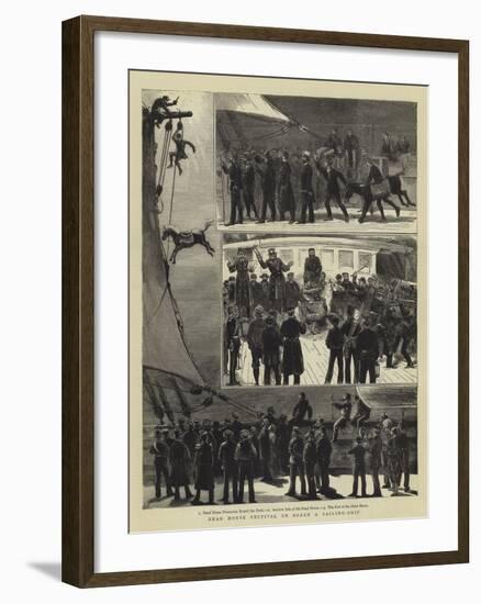 Dead Horse Festival on Board a Sailing-Ship-Joseph Nash-Framed Giclee Print