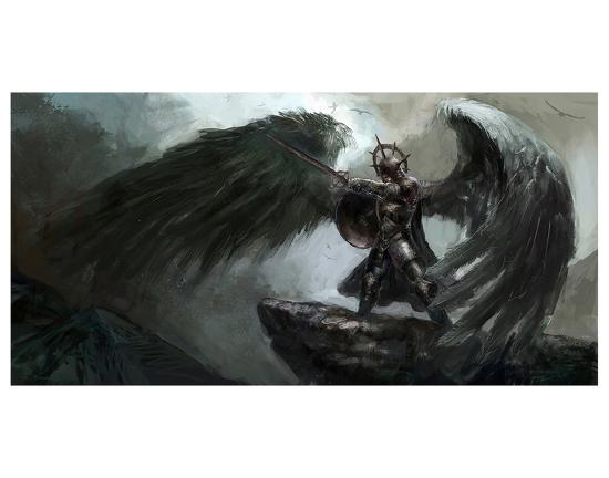 Dead Knight Or Fallen Angel Art Print Art Com
