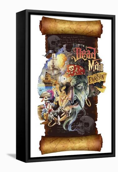 Dead Man Partyin Scroll-James Mazzotta-Framed Premier Image Canvas