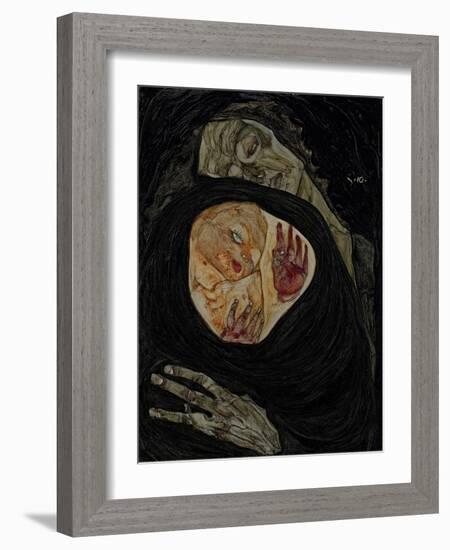 Dead Mother I, 1910-Egon Schiele-Framed Giclee Print