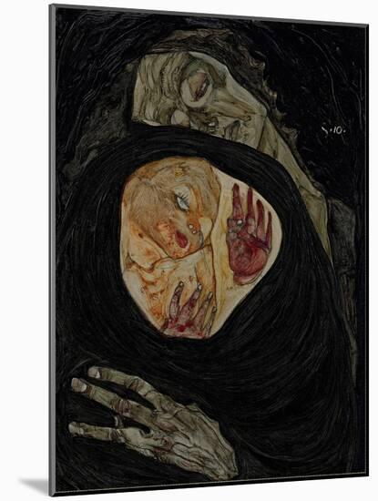 Dead Mother I, 1910-Egon Schiele-Mounted Giclee Print