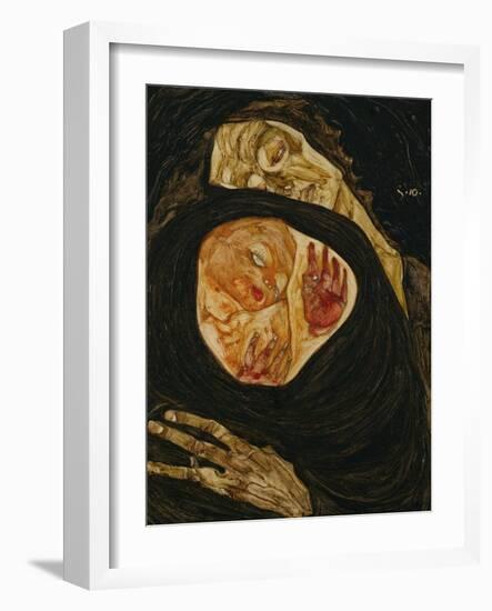 Dead Mother, Tote Mutter (I)-Egon Schiele-Framed Giclee Print