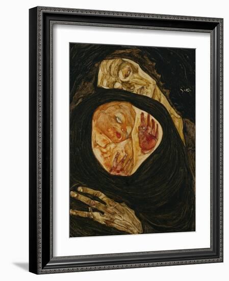 Dead Mother, Tote Mutter (I)-Egon Schiele-Framed Giclee Print