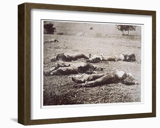 Dead on the Field of Gettysburg, July 1863-American Photographer-Framed Giclee Print