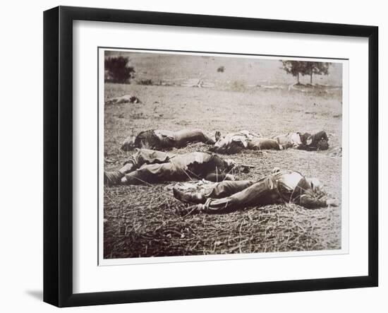 Dead on the Field of Gettysburg, July 1863-American Photographer-Framed Giclee Print