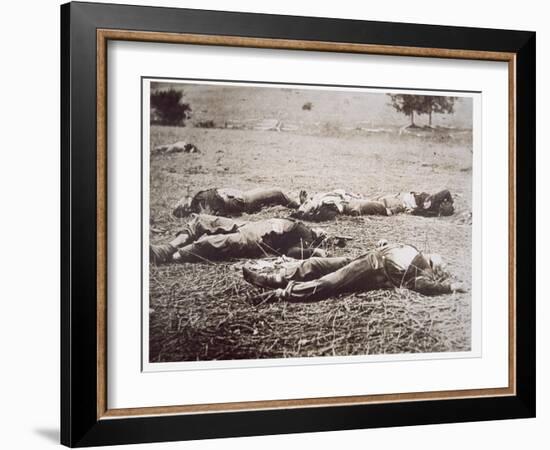 Dead on the Field of Gettysburg, July 1863-American Photographer-Framed Giclee Print