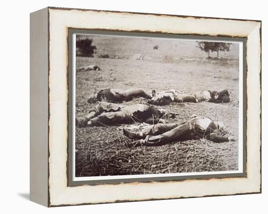 Dead on the Field of Gettysburg, July 1863-American Photographer-Framed Premier Image Canvas