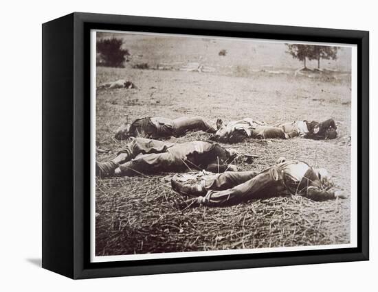 Dead on the Field of Gettysburg, July 1863-American Photographer-Framed Premier Image Canvas