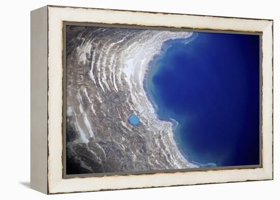 Dead Sea from Above.-Stefano Amantini-Framed Premier Image Canvas