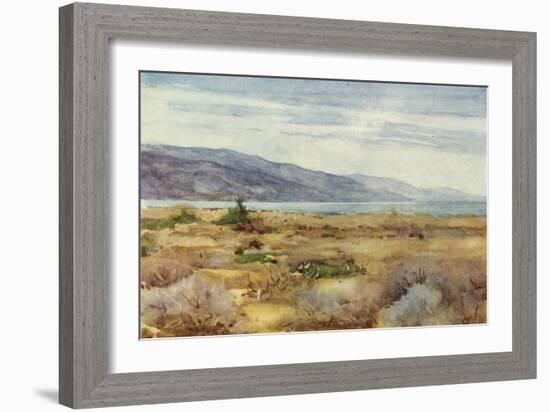 Dead Sea in the Holy Land c1910-Harold Copping-Framed Giclee Print