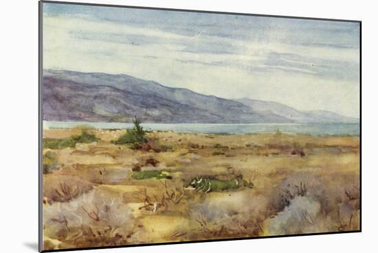 Dead Sea in the Holy Land c1910-Harold Copping-Mounted Giclee Print