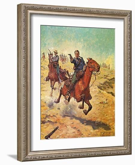 Dead Sure-Charles Shreyvogel-Framed Art Print