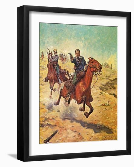 Dead Sure-Charles Shreyvogel-Framed Art Print