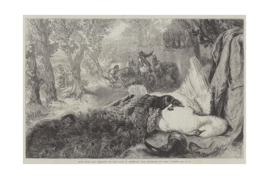 Dead Swan And Peacock Giclee Print Sir John Gilbert Art Com