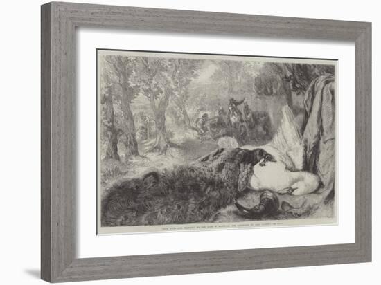 Dead Swan and Peacock-Sir John Gilbert-Framed Giclee Print