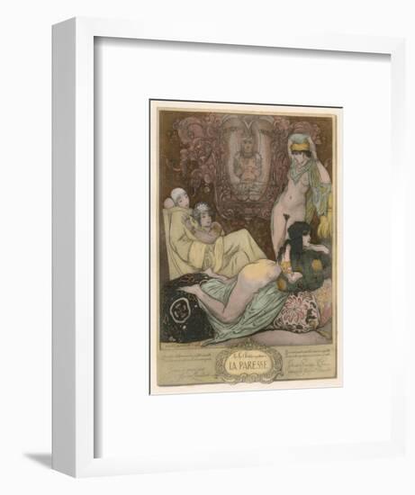 Deadly Sins / Sloth-null-Framed Art Print