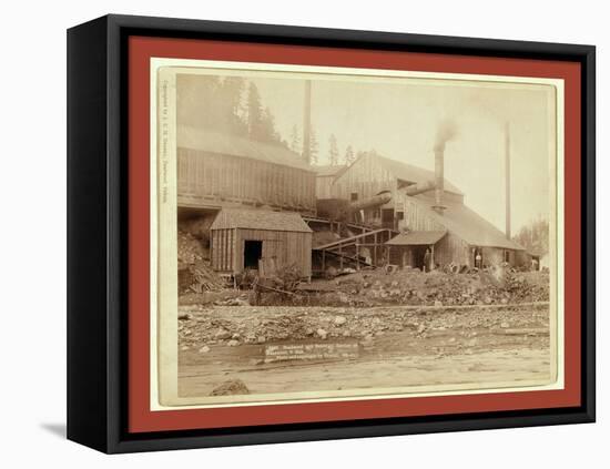 Deadwood and Delaware Smelter at Deadwood, S.Dak-John C. H. Grabill-Framed Premier Image Canvas