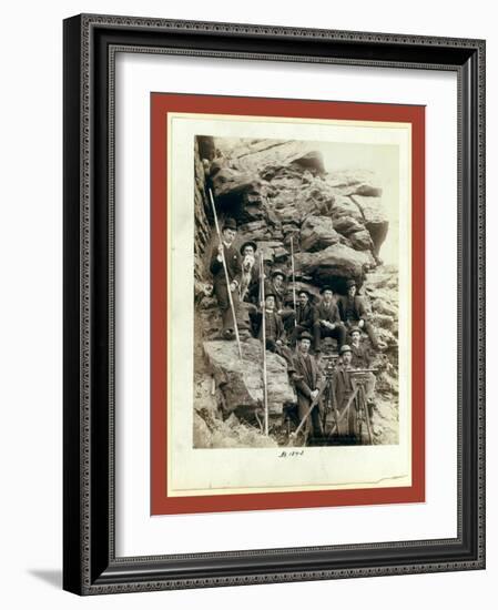 Deadwood Central R.R. Engineer Corps-John C. H. Grabill-Framed Giclee Print