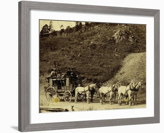 Deadwood Coach, Last Official Visit Of Supreme Court Judges To Deadwood-Grabill-Framed Art Print