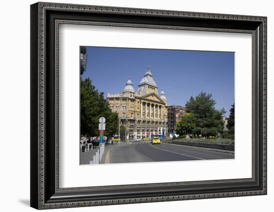 Deak Ferenc Square with the Former Anker Palace, Budapest, Hungary, Europe-Julian Pottage-Framed Photographic Print