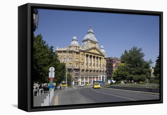 Deak Ferenc Square with the Former Anker Palace, Budapest, Hungary, Europe-Julian Pottage-Framed Premier Image Canvas