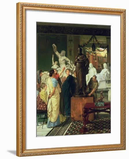 Dealer in Statues-Sir Lawrence Alma-Tadema-Framed Giclee Print