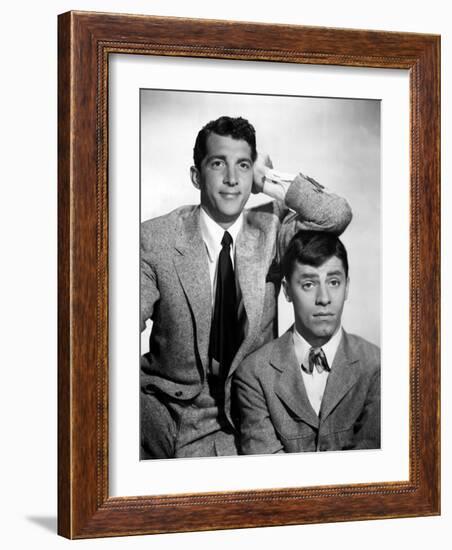 Dean Martin and Jerry Lewis, 1950-null-Framed Photo