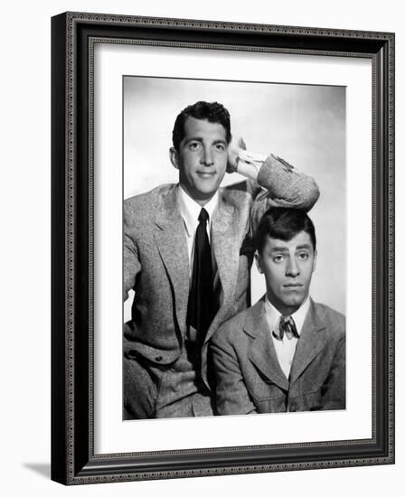 Dean Martin and Jerry Lewis, 1950-null-Framed Photo