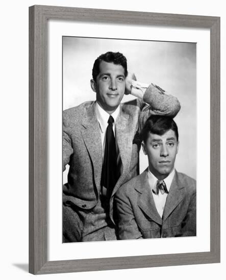 Dean Martin and Jerry Lewis, 1950-null-Framed Photo