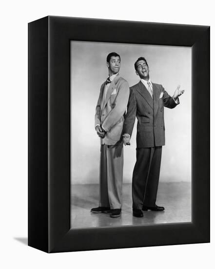 Dean Martin and Jerry Lewis, c. 1955 (b/w photo)-null-Framed Stretched Canvas