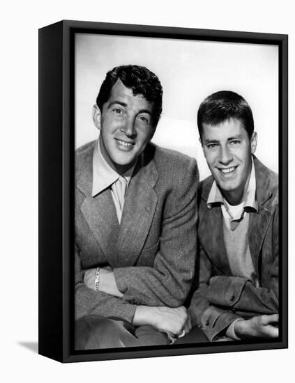 DEAN MARTIN AND JERRY LEWIS in the 50's (b/w photo)-null-Framed Stretched Canvas