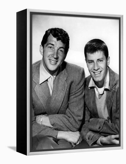 DEAN MARTIN AND JERRY LEWIS in the 50's (b/w photo)-null-Framed Stretched Canvas