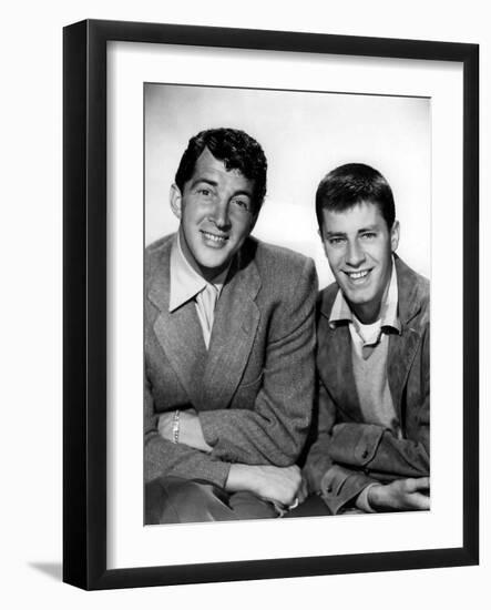 DEAN MARTIN AND JERRY LEWIS in the 50's (b/w photo)-null-Framed Photo